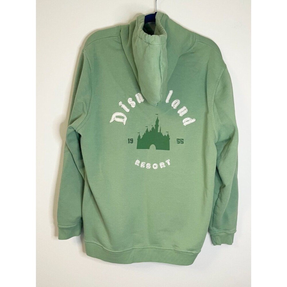 Disneyland Resort 2024 Hoodie Green Castle 1955 Pullover Sweatshirt Women’s XL